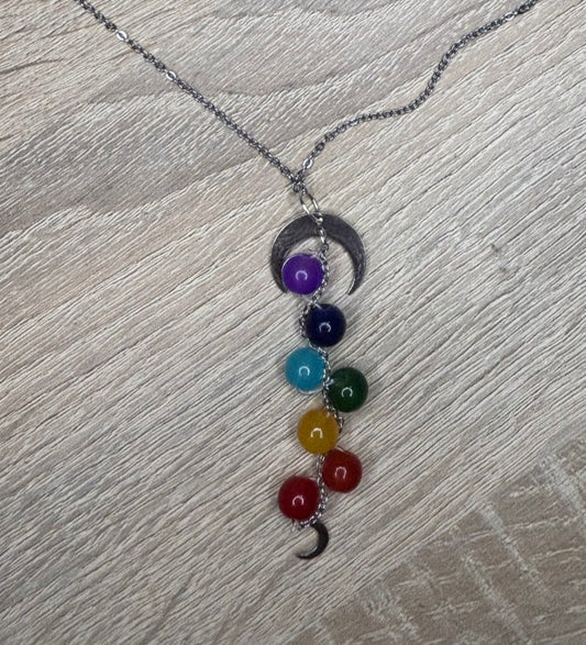 Collier " équilibre lunaire et chakras "