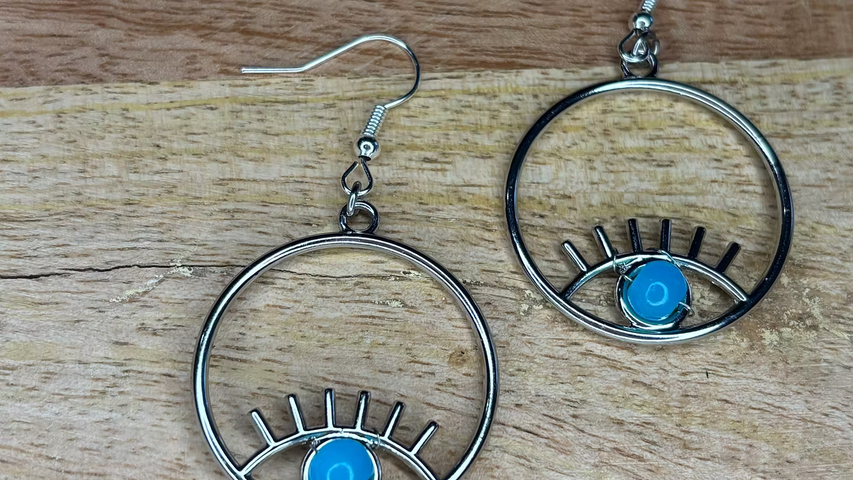 Boucles d’oreilles énergétiques « Oeil de communication «