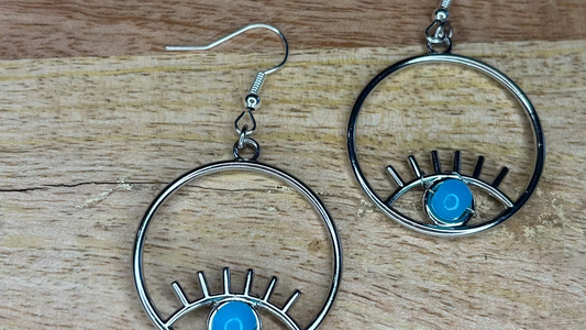 Boucles d’oreilles énergétiques « Oeil de communication «