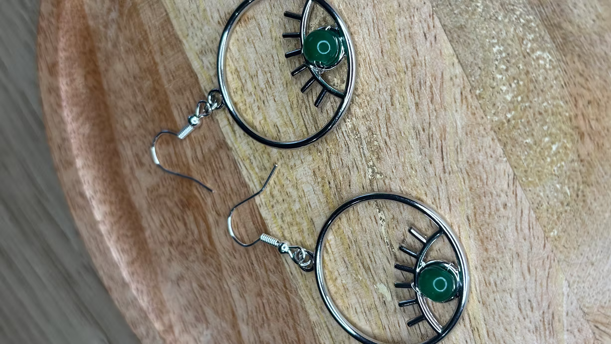 Boucles d’oreilles énergétiques « oeil d’amour »