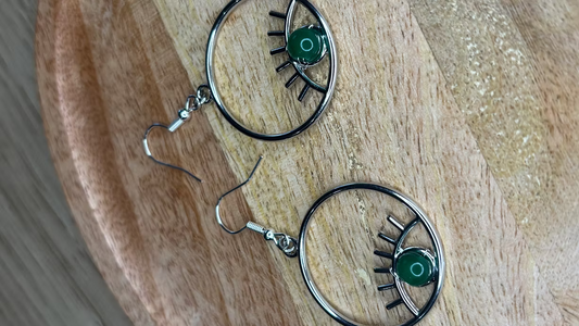 Boucles d’oreilles énergétiques « oeil d’amour »